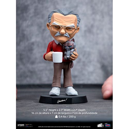 Figura MiniCo Marvel Stan Lee with Grumpy Cat - Iron Studios Supply