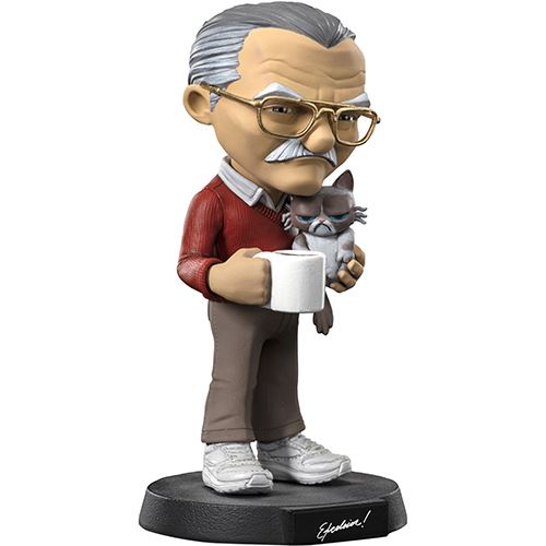 Figura MiniCo Marvel Stan Lee with Grumpy Cat - Iron Studios Supply