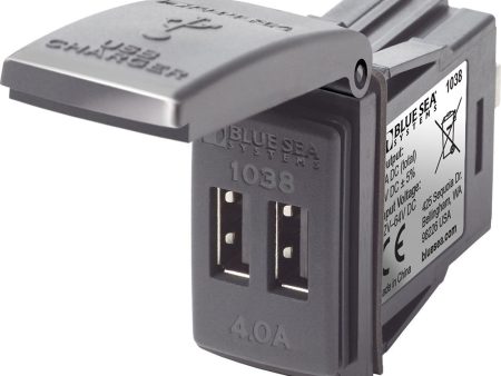 Blue Sea 1038 48V Dual USB Charger Contura Switch Mount - 1038 For Cheap